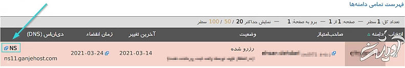 ایجاد DNS اختصاصی برای دامنه ملی